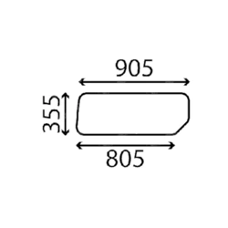 szyba Volvo - drzwi dolna 14508460 (3560)