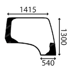 szyba Case - boczna prawa KHN25230 (4587)