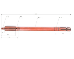 Wałek przekaźnika WOM C-328 oryginał Ursus 50013550