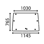 szyba MF Massey Ferguson 3615 3625 3635 3645 nowa kabina - przednia VA206267 (1605)