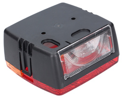 lampa tylna zespolona, sygnałowa z podświetleniem rejestracji WESEM LT4.52101 99x104mm z żarówkami