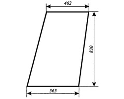szyba do ciągnika T25 A2 kabina Sokółka - drzwi góra prawe stałe (499)