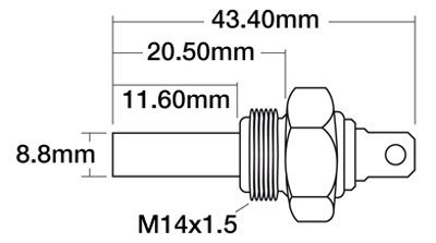czujnik temperatury silnika Case, Fendt, Renault 7700520269, X830030053000