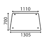 szyba Deutz-Fahr - tylna FRA-0505102643