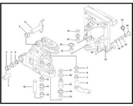 Sworzeń mocowania siłownika obrotu CAT 428 432 442 3100851