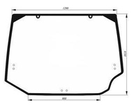 szyba CASE Magnum 225 250 280 310 335 - tylna (1255)