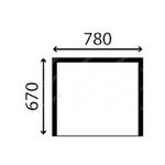 szyba Case, Fermec - przednia otwierana 6012187M1 (5244)
