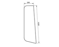 szyba koparko-ładowarka CAT - boczna narożna 9R-5513 (1202)