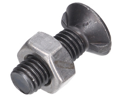 śruba płużna noskowa z nakrętką M10x30 10.9