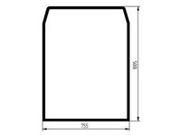 szyba ładowarka teleskopowa JCB - przednia 827/80111 (2813)