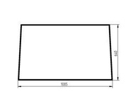 szyba wózek widłowy Manitou MC - tylna 561087 (4805)