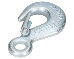 Hak oczkowy z uchem 12mm z zabezpieczeniem 250kg