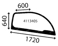 szyba do ładowarki teleskopowej Claas - boczna prawa 0013034700 (5135)