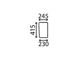 szyba do ciągnika Kubota - przednia dolna 6C23072320 (3204)