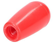gałka dźwigni wydłużona 52mm, M10 czerwona