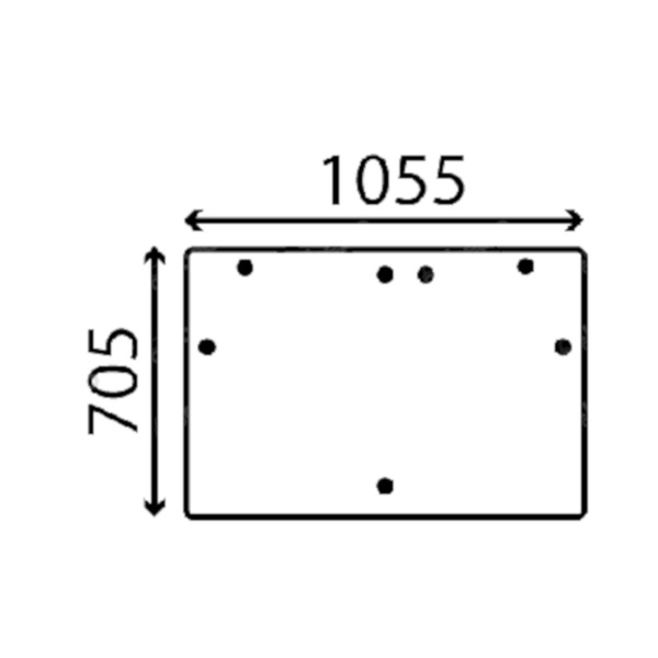 szyba Landini - tylna 3540219M1