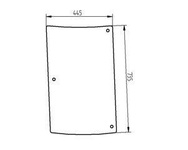 szyba do ciągnika Kubota - boczna lewa 3C59170532 (1727)