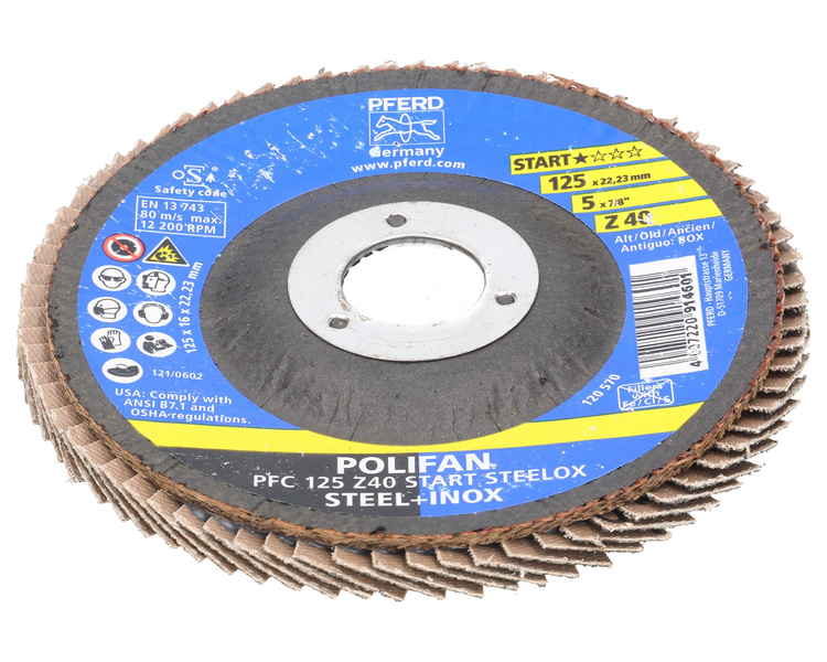 Tarcza listkowa PFERD POLIFAN PFC 125 Z40 START STEELOX