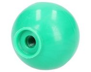 gałka dźwigni fi 32mm, M6 zielona