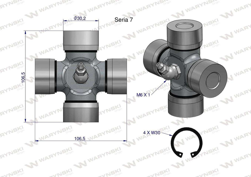 Krzyżak 30.2X106.5 seria 7 WARYŃSKI