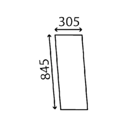 szyba do ciągnika Fendt - boczna stała F380810110240