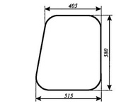 szyba do ciągnika MF-235 kabina Luboń - drzwi góra lewe otwierane (318)