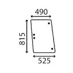 szyba Massey Ferguson - boczna 3301809M2