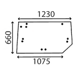 szyba Case - tylna 240875A1 (3374)