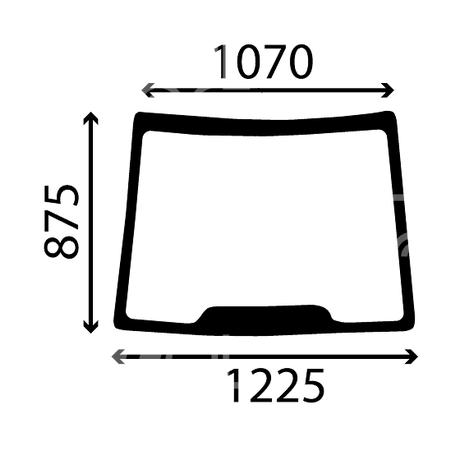  szyba CASE JX 55 60 65 70 75 80 85 90 95 - przednia laminowana 5089552 (1149)