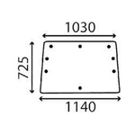 szyba Massey Ferguson - przednia 3104420M1