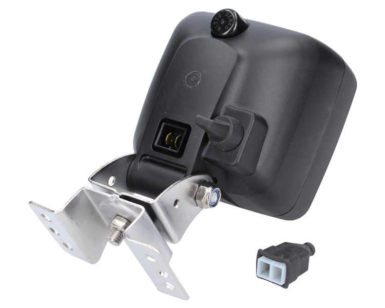 lampa robocza halogenowa 100x100mm WESEM z uchwytem omega i wyłącznikiem LKR5.39901