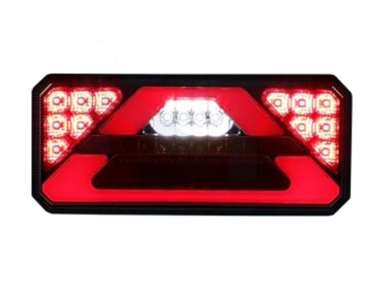 Zestaw lamp LED do przyczepy 5 funkcji z dynamicznym kierunkowskazem