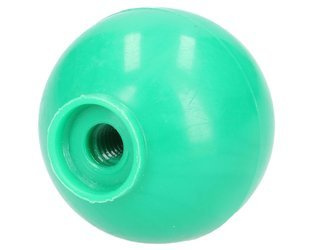 gałka dźwigni fi 32mm, M6 zielona