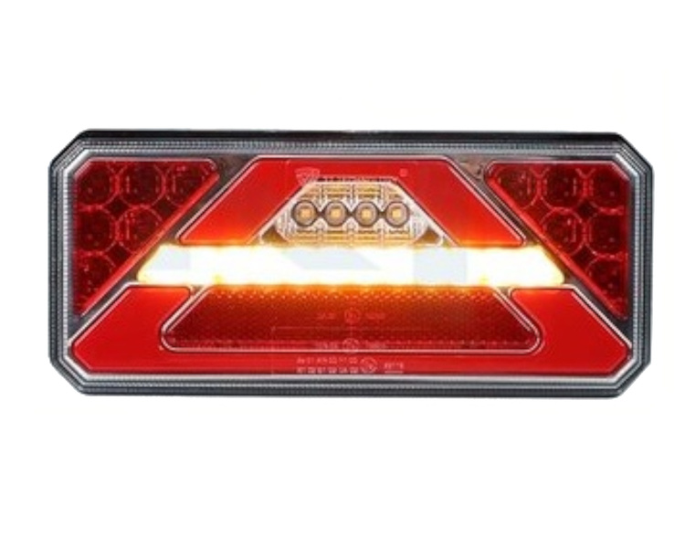 Zestaw lamp LED do przyczepy 5 funkcji z dynamicznym kierunkowskazem