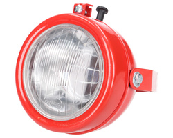 lampa robocza uniwersalna czerwona do ciągnika Massey Ferguson 120mm z wyłącznikiem