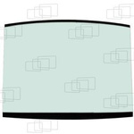 szyba walec Hamm - przednia górna