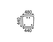 szyba do ciągnika Fendt - dachowa 210812020300