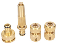 Zestaw mosiężnych złączy ogrodowych na wąż 1/2"