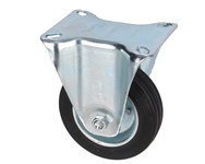 Koło stałe 100mm 70kg metalowo gumowe do wózków