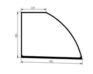 szyba ładowarka teleskopowa Deutz-Fahr, JLG - boczna prawa przednia 7029567