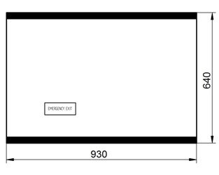 Szyba tylna 0003241140 (2399) do ładowarki teleskopowej Claas