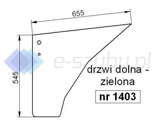 szyba CASE CS 48 52 56 58 63 - drzwi dolna (1403)