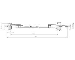 Linka - Licznik MTG L-1570mm T-25 Waryński