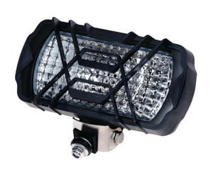 Lampa robocza prostokątna z kratką,rączką i wyłącznikiem 195 x 96