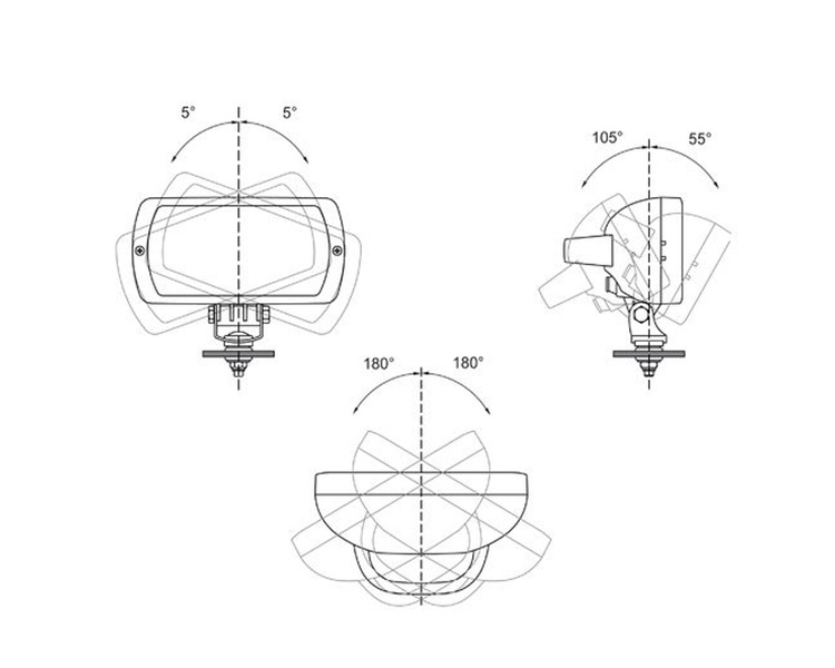 lampa robocza 12/24V biała z wyłącznikiem 1400630021N Gopart