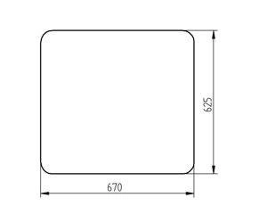 szyba minikoparka CAT 303CR, 304CR, 305CR - tylna 226-9840 (2756)