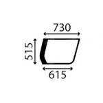 szyba Case - boczna dolna prawa W2447036 (3400)