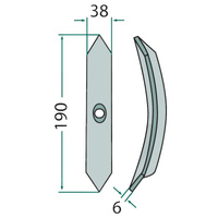 Redliczka 1-otworowa kultywatora 190mm