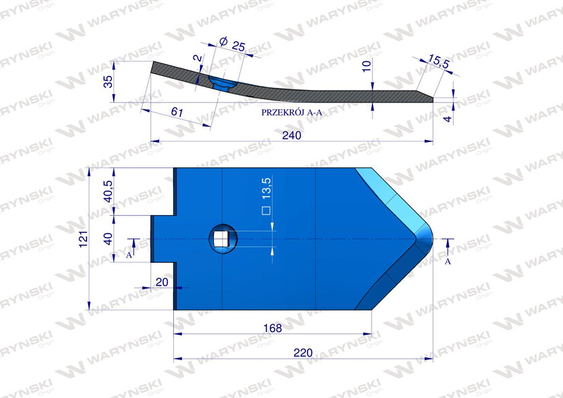 Dziób redlicy Lemken Smaragd 3374388 Waryński