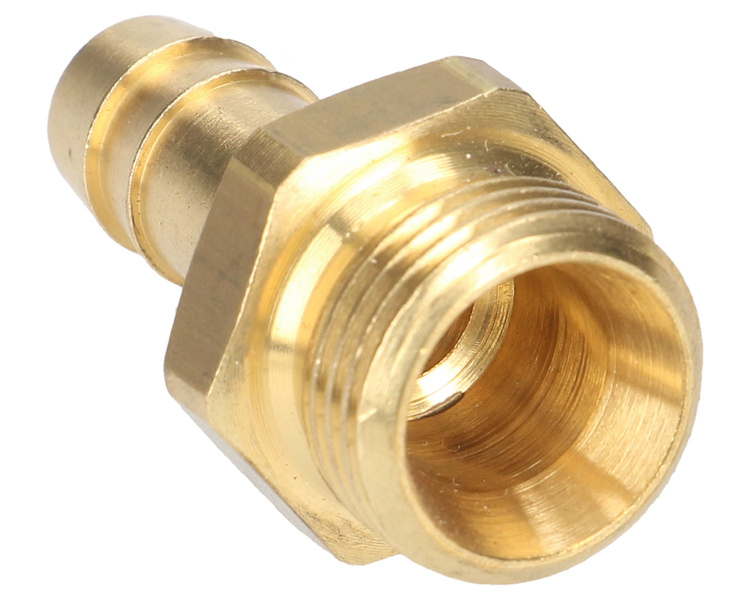 Końcówka pneumatyczna z gwintem zewnętrznym 3/8" z króćcem na przewód o średnicy 10MM